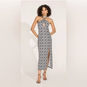Solid & Striped Carmel Cover Up Halter Maxi Dress Size Large. NWT